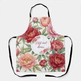 Tablier floral Petit mot doux Schürze