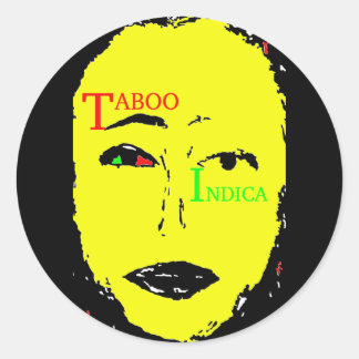TABOO INDICA RUNDER AUFKLEBER