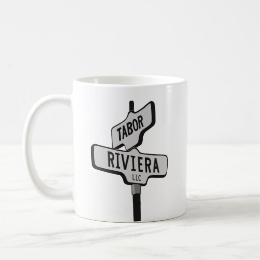 TABOR- - RIVIERA-LOGO KAFFEETASSE (Links)