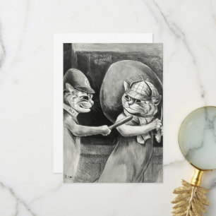 Tabs Pawnbroker von Louis Wain Dankeskarte