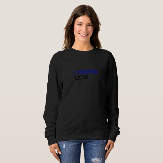 Tabs Über Leerzeichen, Lustige Coder-Software Full Sweatshirt (Vorne ganz)