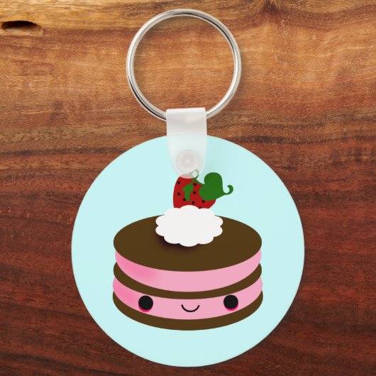 Tabu Japan Cake Line - Rosa Schlüsselanhänger (Vorderseite)