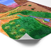 Tabuk, Saudi-Arabien Poster (Ecke)