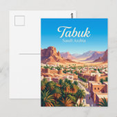 Tabuk, Saudi-Arabien Postkarte (Vorne/Hinten)