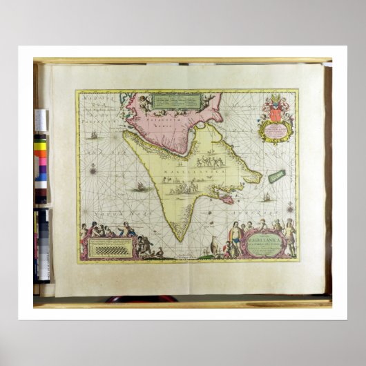 Tabula Magellanica, Quatierrae del Fuego, Platte 1 Poster (Vorne)