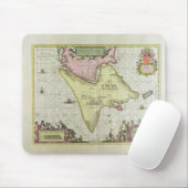 Tabula Magellanica, Quatierrae Del Fuego, Platte Mousepad (Mit Mouse)