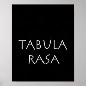 Tabula rasa poster (Vorne)