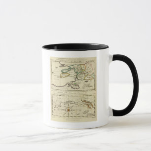 Tabularum geographicarum Probe Weltkarte Tasse