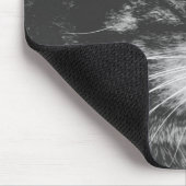 Tabulatorprofil | Große Augen | Schwarz und Weiß Mousepad (Ecke)