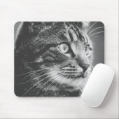 Tabulatorprofil | Große Augen | Schwarz und Weiß Mousepad (Mit Mouse)