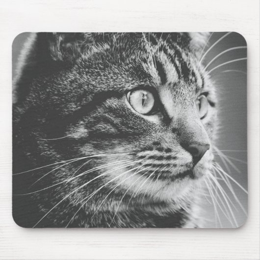 Tabulatorprofil | Große Augen | Schwarz und Weiß Mousepad (Vorne)
