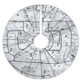 TAC-Diagramm für den Flughafen Phoenix Polyester Weihnachtsbaumdecke (Vorderseite)