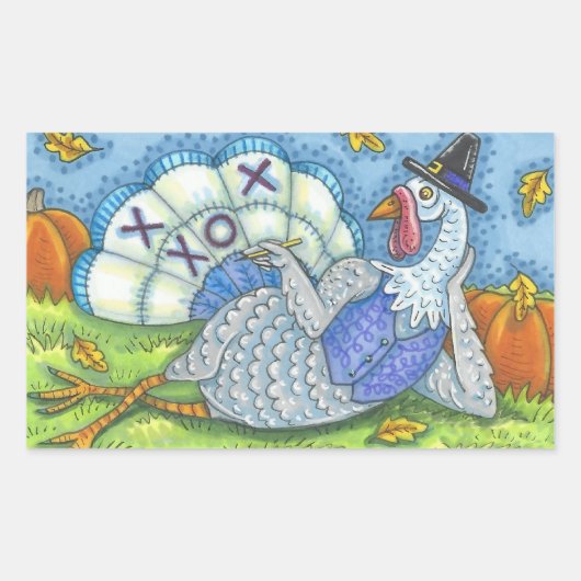 TAC FÜR DIE TÜRKEI, ERNTEDANK-STICKER RECHTECKIGER AUFKLEBER (Vorderseite)