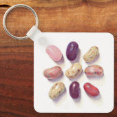 TAC FÜR JELLY BEANS Aluminium Square Schlüsselanhä Schlüsselanhänger (Vorderseite)