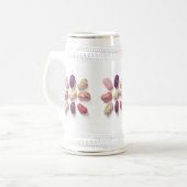TAC FÜR JELLY BEANS White & Gold Stein Bierglas (Vorderseite Links)
