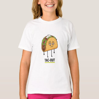 Tac-Out-Stimmung – Lustiger erschöpfter Taco-Wortw T-Shirt