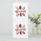 TAC-TOE-GLEICHBEANS 4x9,25-Flachkarte Einladung (Stehend Vorderseite)