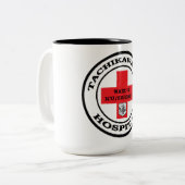 Tachikawa AB Japan ICU/OPERATION Zwei-Tone-Kaffee- Zweifarbige Tasse (Vorderseite Links)