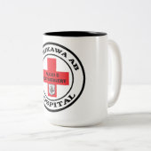 Tachikawa AB Japan ICU/OPERATION Zwei-Tone-Kaffee- Zweifarbige Tasse (VorderseiteRechts)