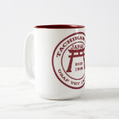 Tachikawa-Flughafen-Tasse U.S.A.F. Zweifarbige Tasse (Vorderseite Links)
