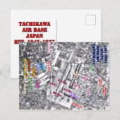 Tachikawa-Luftwaffenstützpunkt Japan 1945-1977 Postkarte (Vorne/Hinten)