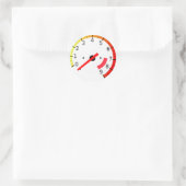 Tachometer-Aufkleber Runder Aufkleber (Tasche)