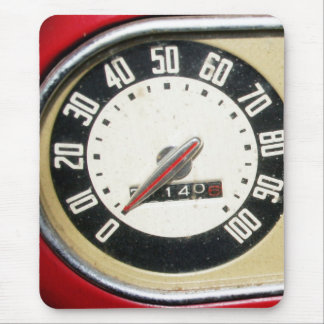 Tachometer aus den 1940er Jahren Nahaufnahme Mousepad