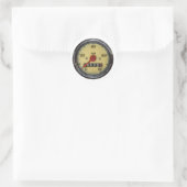 Tachometer eines Oldtimer-Rollers Runder Aufkleber (Tasche)