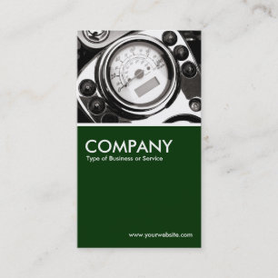 Tachometer für Motorräder - Dunkelgrün Visitenkarte