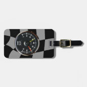 Tachometer für Vintages Auto Gepäckanhänger (Vorderseite horizontal)