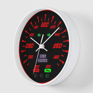 Tachometer Sport Anzeige Look Stil Uhr