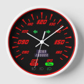 Tachometer-Sportspur-Look Uhr (Vorderseite)