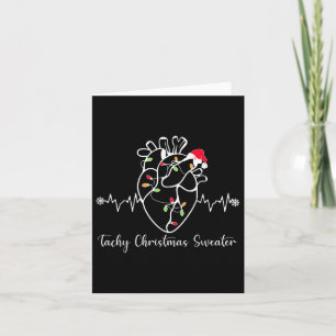 Tachy Christmas Sweater Anatomie Herz Herz Herz Nu Karte
