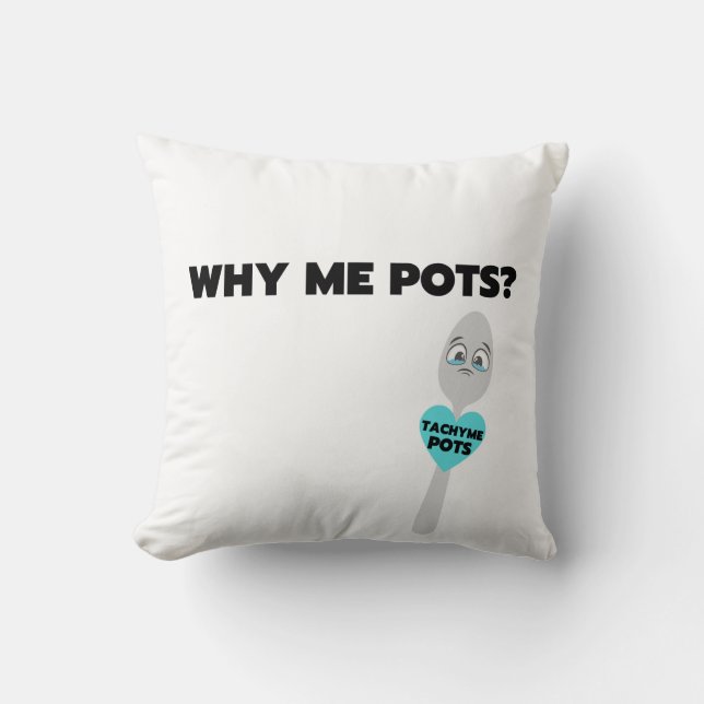 Tachy Me Spoon Bold Print Throw Kissen (Vorderseite)