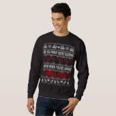 Tachy Nurse and Doctor Ugly Christmas Sweater Medi Sweatshirt (Vorne ganz)