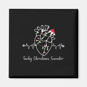 Tachy-Weihnachtspullover Anatomie Herz Kardiologie Magnet