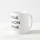 Tachyon Fernsehschwache Zitronen-Tasse Kaffeetasse (VorderseiteRechts)