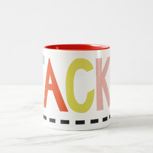 TACK Collage Zwei-Tone-Kaffee-Tasse Zweifarbige Tasse