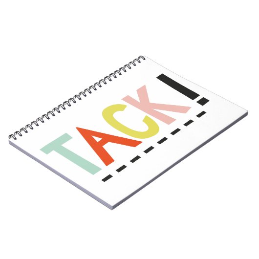 TACK Colors Notebook Notizblock (Linke Seite)