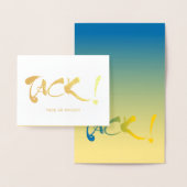 Tack schwedische Sprache danke Gold Folienkarte (Anzeige)