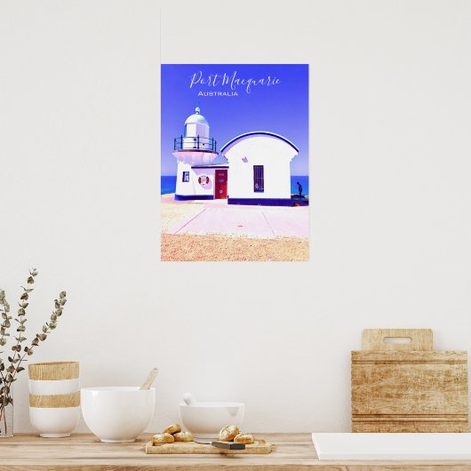 Tacking Point Leuchtturm Port Macquarie Australien Poster (Küche)
