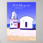 Tacking Point Leuchtturm Port Macquarie Australien Poster (Vorne)
