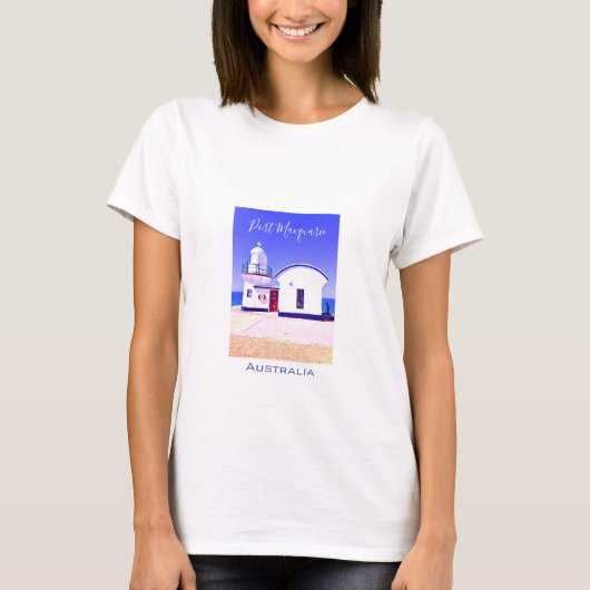 Tacking Point Leuchtturm Port Macquarie Australien T-Shirt (Vorderseite)