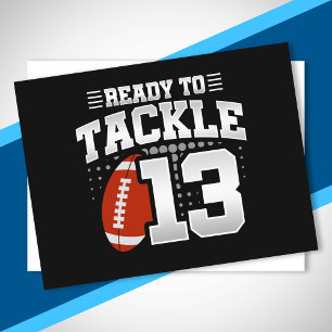 Tackle 13. Geburtstag 13 Jahre Paare Jahrestag Postkarte