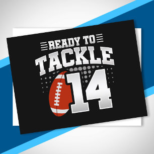 Tackle 14. Geburtstag 14 Jahre Paare Jubiläum Postkarte