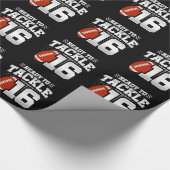 Tackle 16. Geburtstag 16 Jahre Paare Jahrestag Geschenkpapier (Ecke)