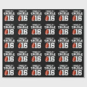 Tackle 16. Geburtstag 16 Jahre Paare Jahrestag Geschenkpapier (Flach)