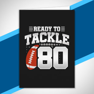 Tackle 80. Geburtstag 80 Jahre Paare Jahrestag Karte