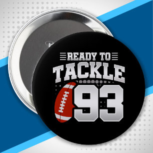 Tackle 93. Geburtstag 93 Jahre Paare Jahrestag Button