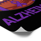 Tackle Alzheimerheimers Fight End Support Weur Poster (Ecke)